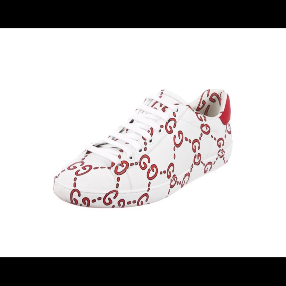 Gucci Red and white sneakers